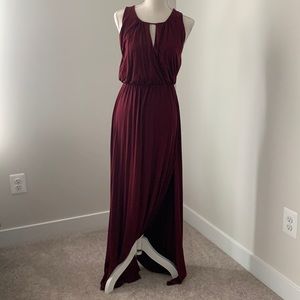 Burgundy maxi dress